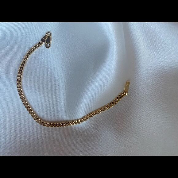 Miami Cuban Trendy real gold 14k bracelet perfect gift size 7.5” - Picture 4 of 11